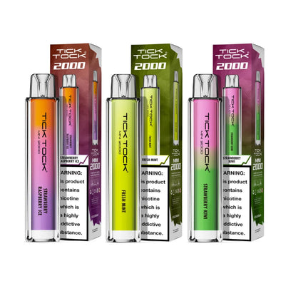 Tick Tock Mini 2000 Puffs Vape Pack of 10