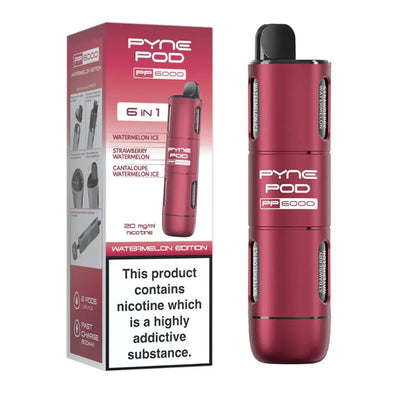 Pyne Pod PP6000 6 In 1 Disposable Vape Pod Kit Box of 5